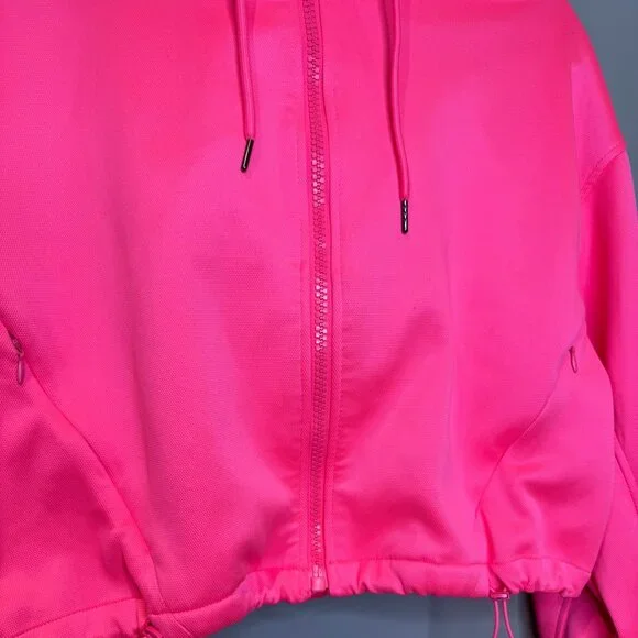 Zara Athletic Hoodie Jacket | Running, Fitness | Neon Pink | Small - Picture 5 of 7